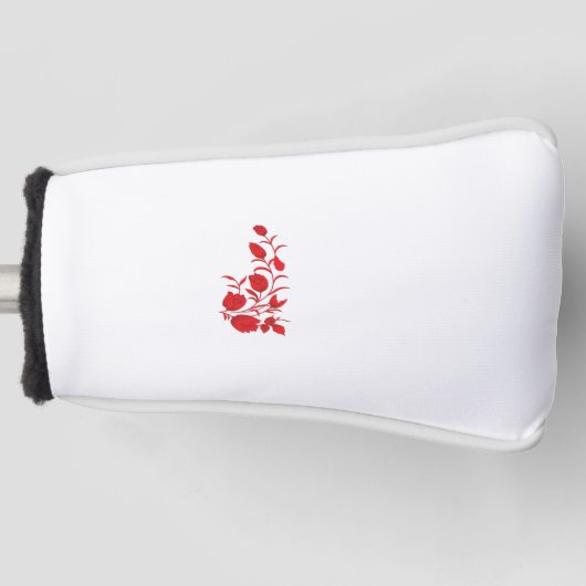 Roos Madder, Thunderbird floral Design Golfheadcover (Voorkant)