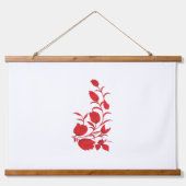 Roos Madder, Thunderbird floral Design Hangend Wandkleed (Voorkant 3)