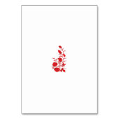 Roos Madder, Thunderbird floral Design Kaart (Achterkant)