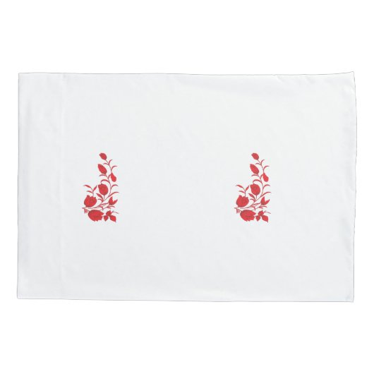 Roos Madder, Thunderbird floral Design Kussensloop (Achterkant)