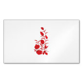 Roos Madder, Thunderbird floral Design Magnetisch Visitekaartje (Voorkant)