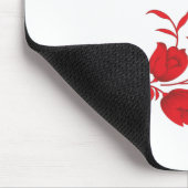 Roos Madder, Thunderbird floral Design Muismat (Hoek)