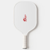 Roos Madder, Thunderbird floral Design Pickleball Paddle (Achterkant)