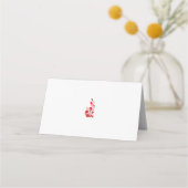 Roos Madder, Thunderbird floral Design Plaatskaartje (Achterkant)