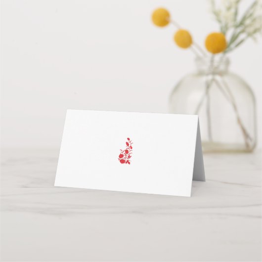 Roos Madder, Thunderbird floral Design Plaatskaartje (Voorkant)