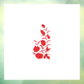 Roos Madder, Thunderbird floral Design Raamsticker (Vel 3)