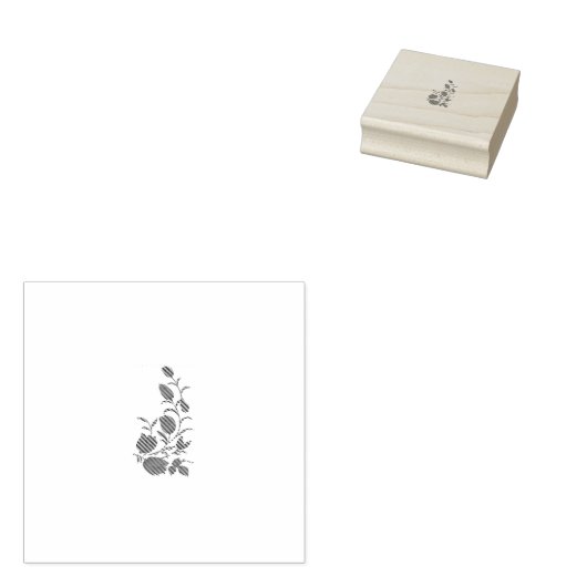 Roos Madder, Thunderbird floral Design Rubberstempel (Gestempeld)