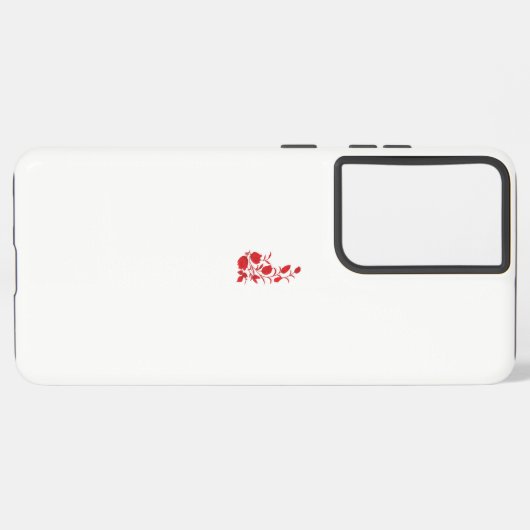 Roos Madder, Thunderbird floral Design Samsung Galaxy Hoesje (Linkerkant)