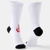 Roos Madder, Thunderbird floral Design Sokken (Gebogen)