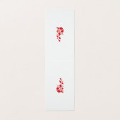 Roos Madder, Thunderbird floral Design Visitekaartje (Buitenkant ongevouwen)