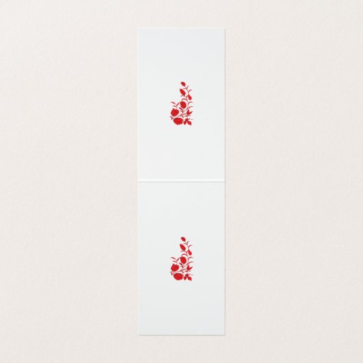 Roos Madder, Thunderbird floral Design Visitekaartje (Binnenkant ongevouwen)