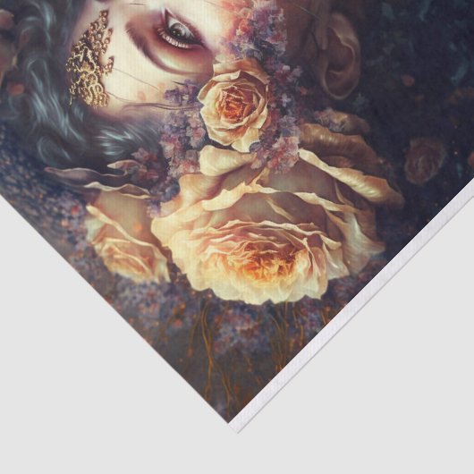 Roos Maiden Tissuepapier (Detail)