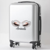 Roos Makeup Artist Lashes Extension Name Decal Sticker (Koffer)