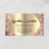 Roos Makeup Eyelash Extensions Lip Gloss Specialis Visitekaartje (Achterkant)