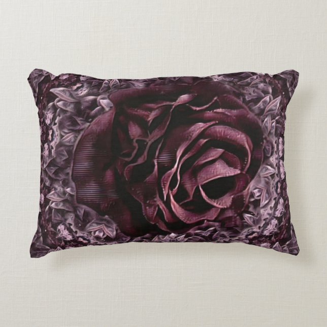 Roos Mandala Accent Kussen (Voorkant)