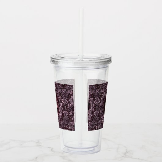 Roos Mandala Acryl Drinkbeker (Rechts)