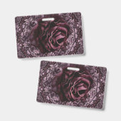 Roos Mandala Badge (Voor- en achterkant)