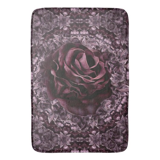 Roos Mandala Badmat (Voorkant Verticaal)