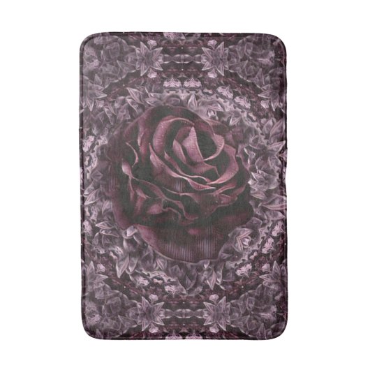 Roos Mandala Badmat (Voorkant Verticaal)