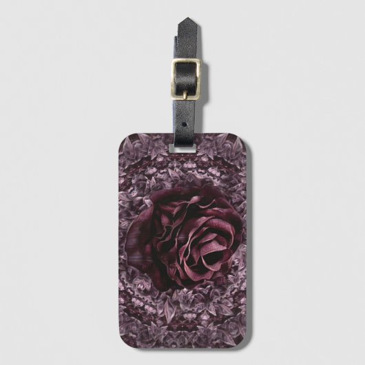 Roos Mandala Bagagelabel (Voorkant (verticaal))