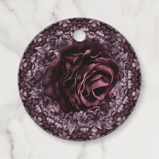 Roos Mandala  Bedankjes Labels (Voorkant)