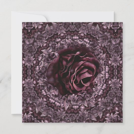 Roos Mandala Bedankkaart (Voorkant)