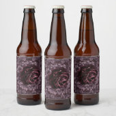 Roos Mandala Bier Etiket (Flessen)