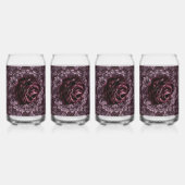 Roos Mandala  Blikvorm Glas (Voorkant)