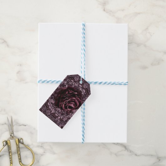 Roos Mandala Cadeaulabel (Met Touw)