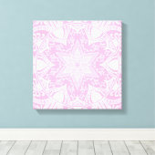 Roos Mandala Canvas Afdruk (Insitu (Houten vloer))
