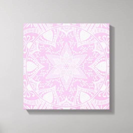 Roos Mandala Canvas Afdruk (Voorkant)