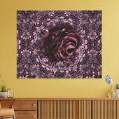 Roos Mandala Canvas Afdruk (Insitu (Woonkamer))