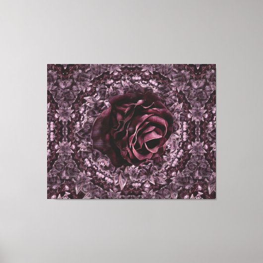 Roos Mandala Canvas Afdruk (Voorkant)