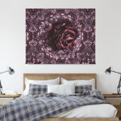 Roos Mandala Canvas Afdruk (Insitu (Slaapkamer))