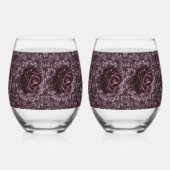 Roos Mandala Drinkware Set Wijnglas Zonder Voet (Links)