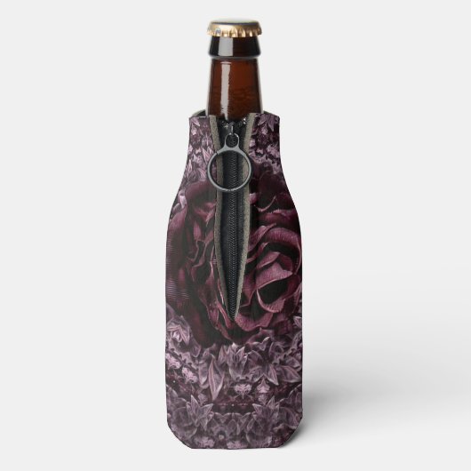 Roos Mandala Flesjeskoeler (Fles Achterkant)