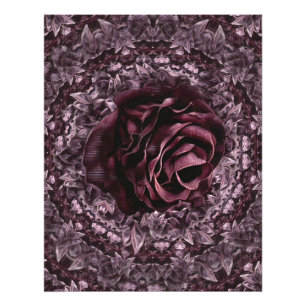 Roos Mandala Foto Afdruk