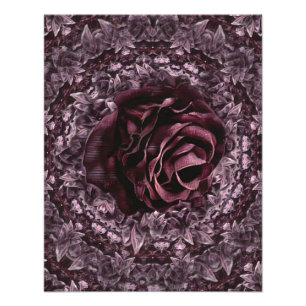 Roos Mandala  Foto Afdruk