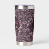 Roos Mandala  Geïsoleerde Drinkbeker (Rechts)