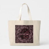 Roos Mandala  Grote Tote Bag (Achterkant)