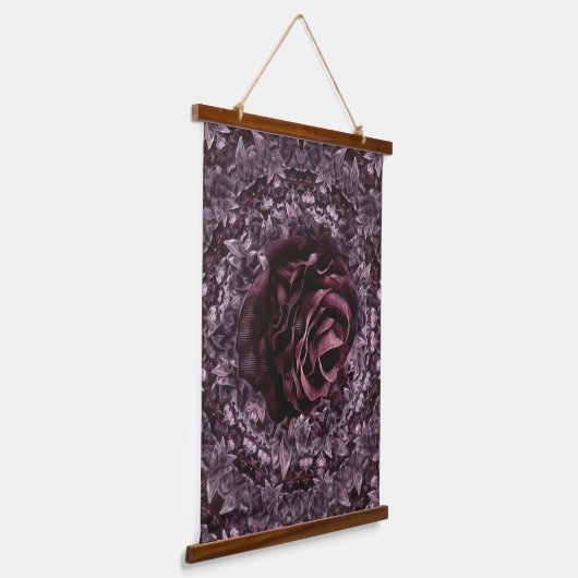 Roos Mandala Hangend Wandkleed (Gebogen)