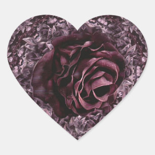 Roos Mandala Hart Sticker