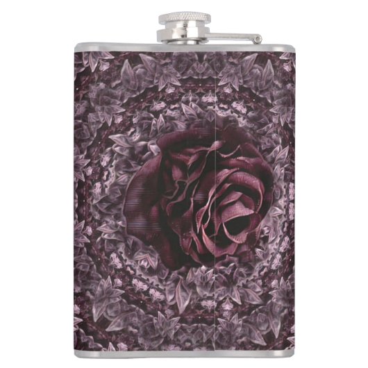 Roos Mandala Heupfles (Achterkant)