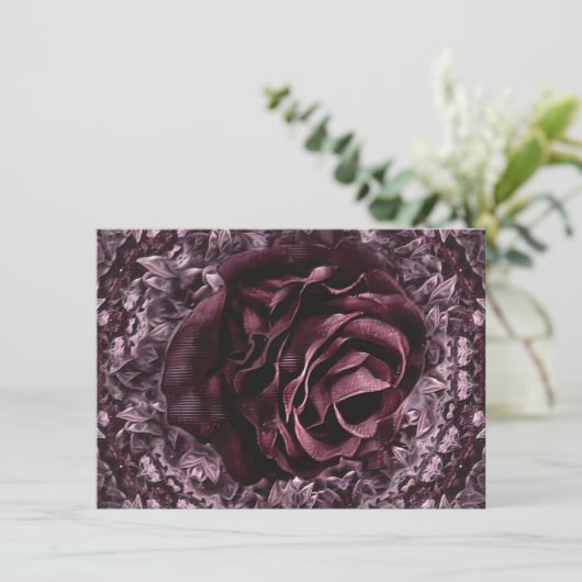 Roos Mandala Informatiekaartje (Staand voorkant)