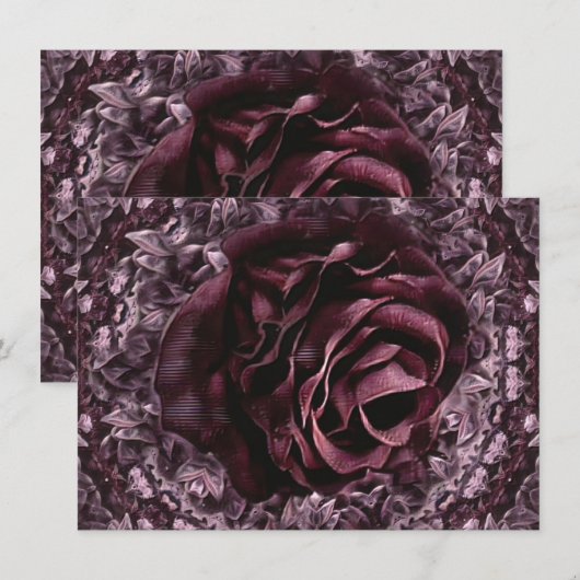 Roos Mandala Informatiekaartje (Voorkant / Achterkant)