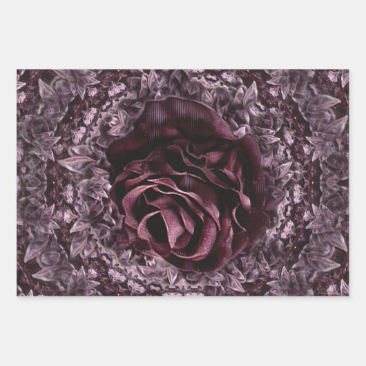 Roos Mandala Inpakpapier Vel (Voorkant 2)