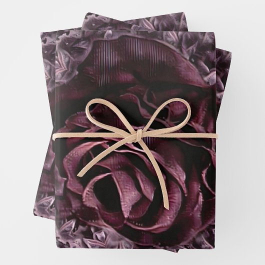 Roos Mandala Inpakpapier Vel (In situ)