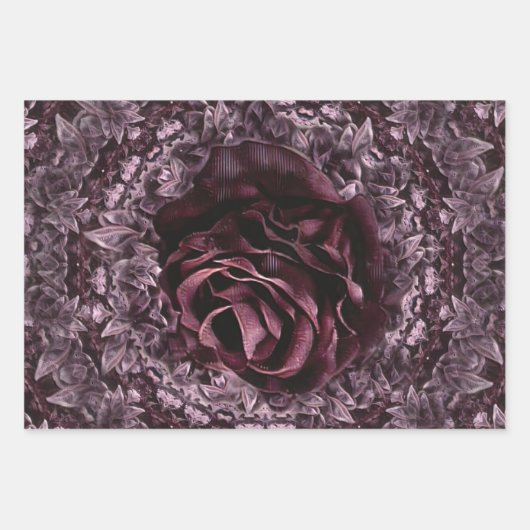 Roos Mandala Inpakpapier Vel (Voorkant 3)