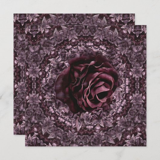 Roos Mandala Kaart (Voorkant / Achterkant)