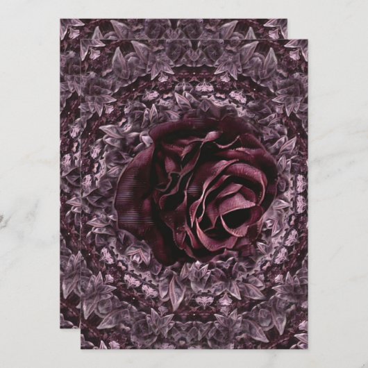 Roos Mandala Kaart (Voorkant / Achterkant)